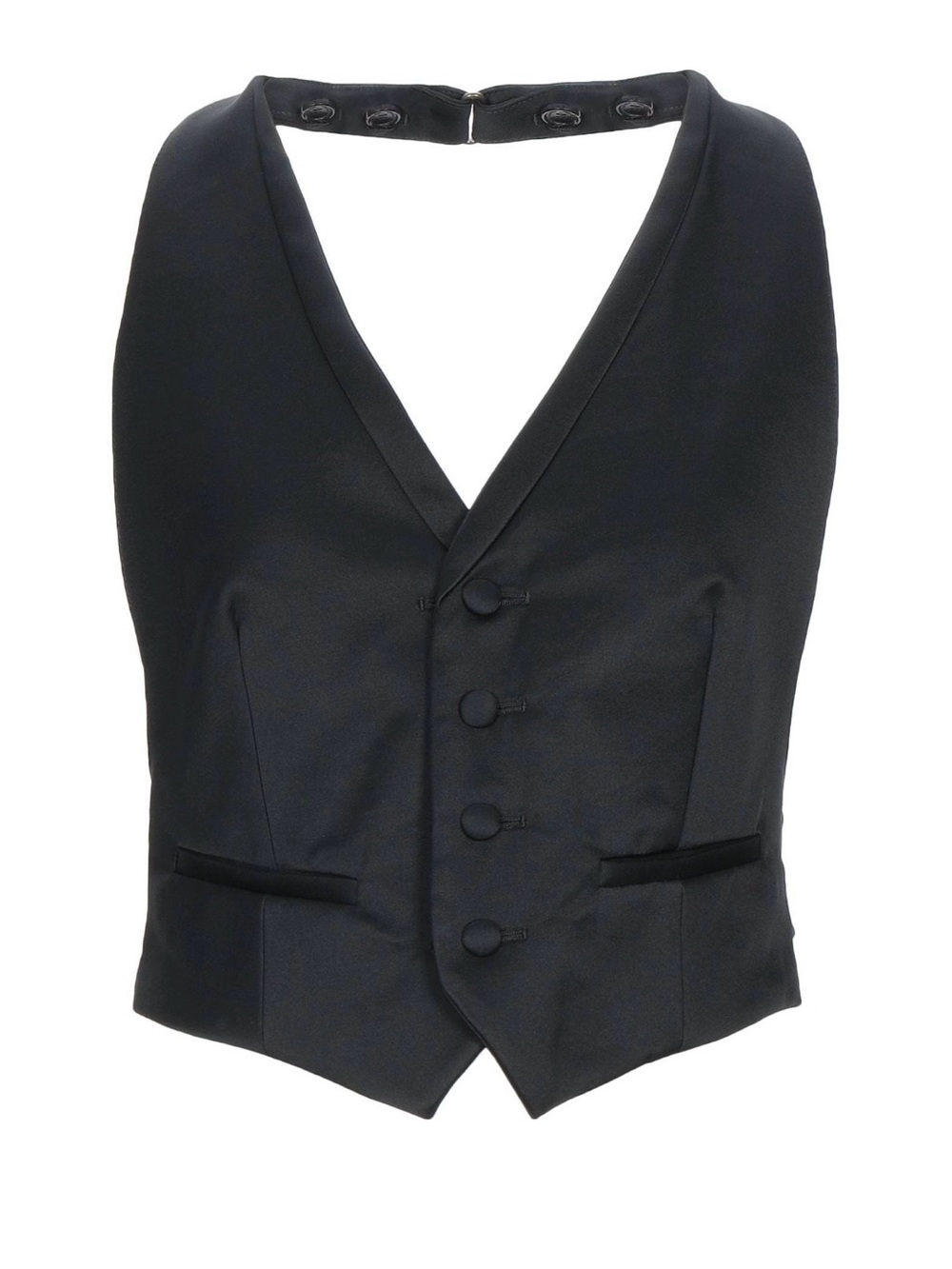 FRANKIE MORELLO
Tops
6 (US) - women Black V-Neck Waistcoat Vest